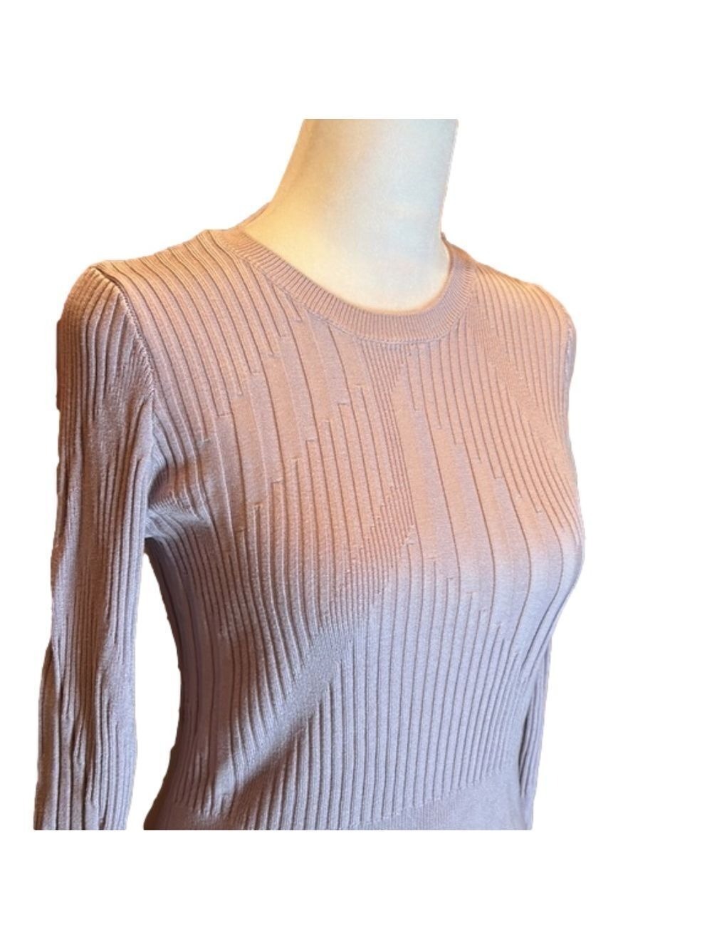 TOPSHOP Lavendar/Lilac Lightweight Crew Neck Long Sleeve Crop Sweater Size 4